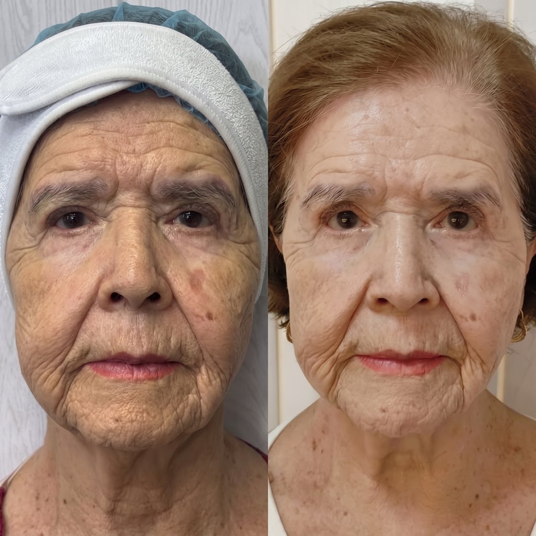 Antes y después de Endolifting: rejuvenecimiento facial